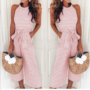 Cute tie in trousers romper-must have
